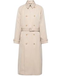 Prada - Trenchcoat Met Dubbele Rij Knopen - Lyst