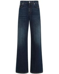 McQueen - Cotton Jeans - Lyst