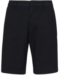 Fay - Korte Broeken ,Blauw ,Blauwe Slim Fit Shorts Met Zakken - Lyst