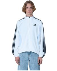 adidas - Fitness ,Wit ,Track Jacket Met Logo Detail - Lyst