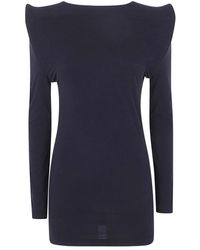 Junya Watanabe - Truien & Vesten ,Zwart ,Trui Met Bootnek En Lange Mouwen - Lyst