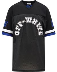 Off-White c/o Virgil Abloh - Football T -shirt Met Patches - Lyst