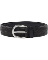 Orciani - Accessoires ,Zwart ,Leer Bull Soft Leather Belt - Lyst