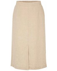 Masai - Falda de lino simple con cintura elástica - Lyst
