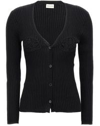 Magda Butrym - Truien & Vesten ,Zwart ,Katoen 08 Cardigan - Lyst