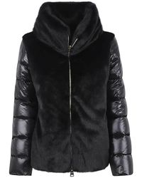 Herno - Jassen ,Zwart ,Nylon Nylon Short Down Jacket - Lyst