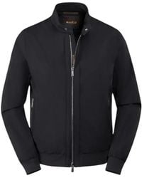 Moorer - Jassen ,Blauw ,Polyester Alberti-Kn Bomberjack - Lyst