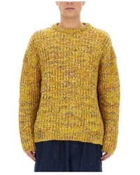 YMC - Gezellige Wollen Blend Granny Shirt - Lyst
