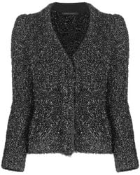 Alberta Ferretti - Virgin Wool Cardigan - Lyst
