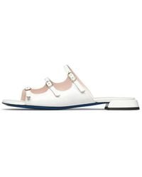 Loriblu - Schoenen ,Wit ,Witte Lak Sandaal Met Bandjes - Lyst