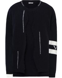 Valentino - Pullover mit rundhalsausschnitt - Lyst