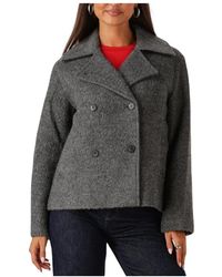SELECTED - Jassen ,Grijs ,Wol Slfalma Boucle Lano Jas - Lyst