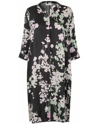 Masai - Rosa Kleid 3/4 Ärmel Lockerer Schnitt - Lyst