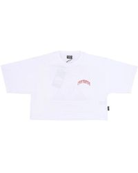 Propaganda - Weißes Dreieck Crop Top Tee - Lyst