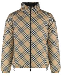 Burberry - Piumino Snowdon Check reversibile - Lyst