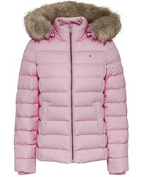 Tommy Hilfiger - Recycelte Mode Parka Jacke Rosa - Lyst