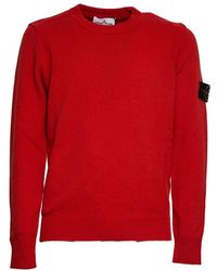 Stone Island - Round-Neck Knitwear - Lyst