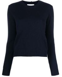Lisa Yang - Blauer Kaschmir-Rundhalspullover - Lyst