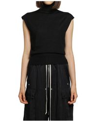 Rick Owens - Truien & Vesten ,Zwart ,Sleeveless Tops - Lyst