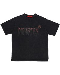 Acupuncture - Tops ,Zwart ,Katoen Zwarte Disaster Tee Korte Mouw T-Shirt - Lyst