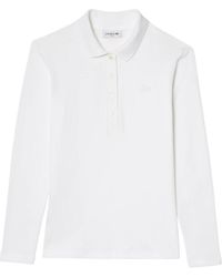 Lacoste - Tops ,Wit ,Katoen Slim Fit L.12.D Stretch Mini Piqué Polo - Lyst