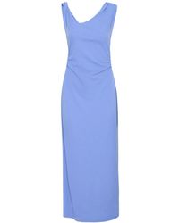 Ichi - Kleedjes ,Blauw ,Katoen Ihyatima Jurk - Lyst