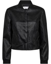 co'couture - Jassen ,Zwart ,Leer Leren Jassen - Lyst