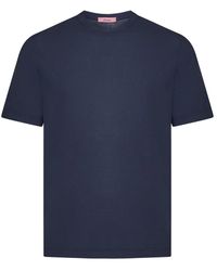 Drumohr - Blaues Crewneck T-Shirt Und Polo - Lyst