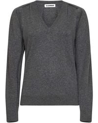 Jil Sander - V-Neck Knitwear - Lyst