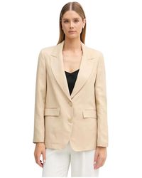 GAUDI - Jassen ,Polyester Enkelrijige Blazer - Lyst