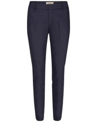 Mos Mosh - Pantaloni eleganti slim-fit blu marino con dettaglio a righe - Lyst