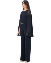 Max Mara - Eleganter Blauer Jumpsuit Mantella Stil - Lyst