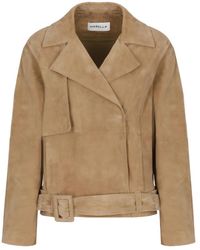 Marella - Jassen ,Bruin ,Leather Jassen - Lyst