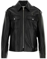McQueen - Jassen ,Zwart ,Moderne Zwarte Leren Jas - Lyst