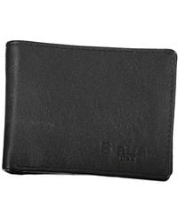 Blauer - Klassische Leder Bifold Geldbörse Münzfach - Lyst