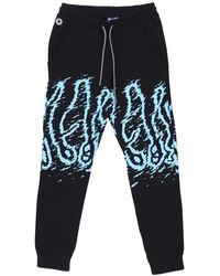 Octopus - Broeken ,Veelkleurig ,Katoen Zwarte Lichtgewicht Trainingsbroek Met Elastische Taille - Lyst