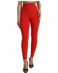 Dolce & Gabbana - High waist stretch leggings hose - Lyst