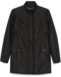Fay - Jassen ,Zwart ,Moderne Korte Jas Met Hoge Kraag - Lyst