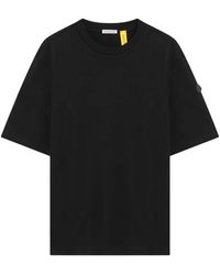 Moncler - Zwart T-Shirt Edward Girocollo Korte Mouw - Lyst