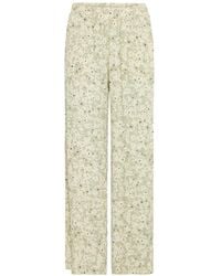 Ichi - Straight Trousers - Lyst