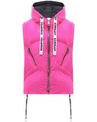 Khrisjoy Down Vest With Logo - Roze