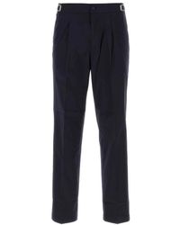 Cellar Door - Broeken ,Blauw ,Katoen Stretch Katoenen Broek - Lyst