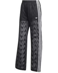 adidas - Fitness ,Zwart ,Polyester Firebird Classic Lace Trainingsbroek - Lyst