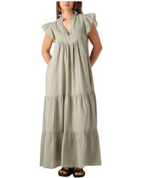 Devotion - Grünes Maxi Wickelkleid - Lyst