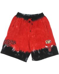 Mitchell & Ness - Korte Broeken ,Rood ,Korte Broek - Lyst