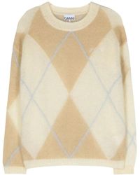 Ganni - Round-Neck Knitwear - Lyst