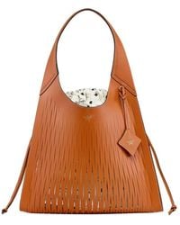 MCM - Braune beuteltasche mit abnehmbarer tasche - Lyst