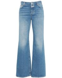 Closed - Jeans ,Blauw ,Katoen Blauwe Wide Leg Jeans Gillan - Lyst