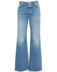 Closed - Jeans ,Blauw ,Katoen Blauwe Wide Leg Jeans Gillan - Lyst