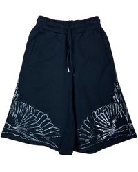 Marcelo Burlon - Wings Print Katoenen Bermuda Shorts - Lyst